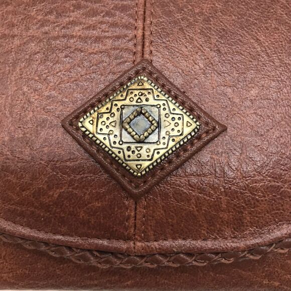 NEW Michael Stevens Brown Tri-Fold Leather Wallet Coin Purse & Card Organizer - Picture 2 of 7